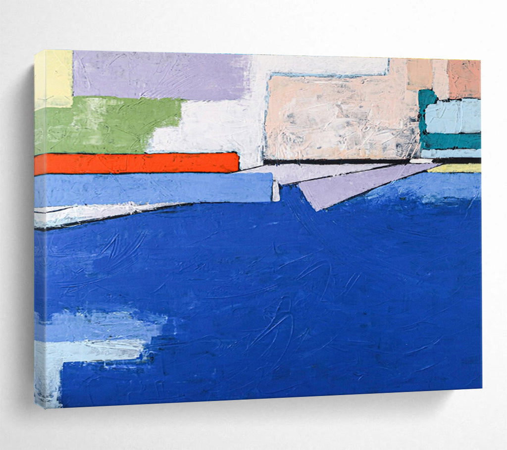 “Colorful Abstract Horizon” - Abstract Painting on Canvas DKS575