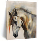 Ethereal Equine Soft - Hued Abstract Horse, Painting On Canvas PT2144