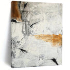 “Monochrome Abstraction” - Gray, Black, Brown Textured Abstract Painting On Canvas PT1457