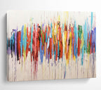 “Color - Drip Abstract” - Vibrant Abstract Painting On Canvas PT211