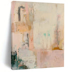 Soft Pink and Beige, "Blush Tones" – Abstract Color - Field Painting On Canvas PS0942