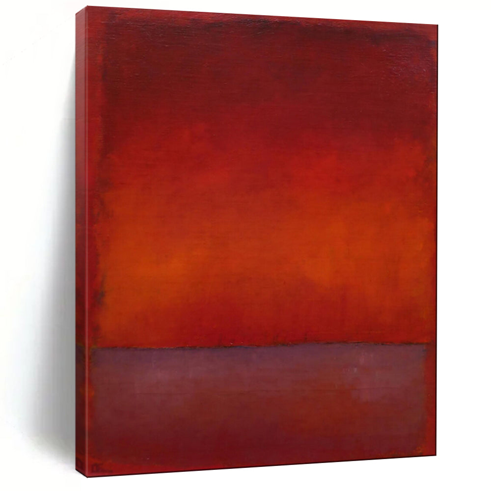 “Red - Orange Gradient Abstract” - Color - Field Painting On Canvas PT1946
