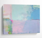“Pastel Color Blocks” - Soft Abstract Painting On Canvas DKS481