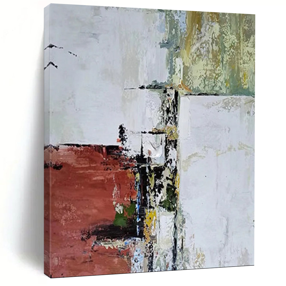 “Colorful Abstract Layers” - Abstract Landscape Painting On Canvas DS039