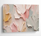 Pastel Petals - Abstract Floral Acrylic Painting, Great for Nursery & Dressing Room DKS667