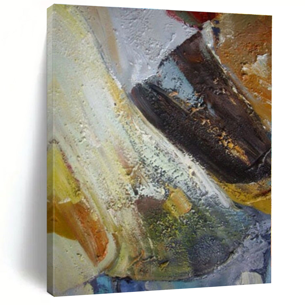 Mixed Colors with Textured Layers "Vibrant Layers" Abstract Painting On Canvas PS1355