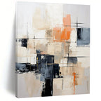 “Neutral Tones Abstract” - Textured Abstract Expressionist Painting On Canvas PT2261