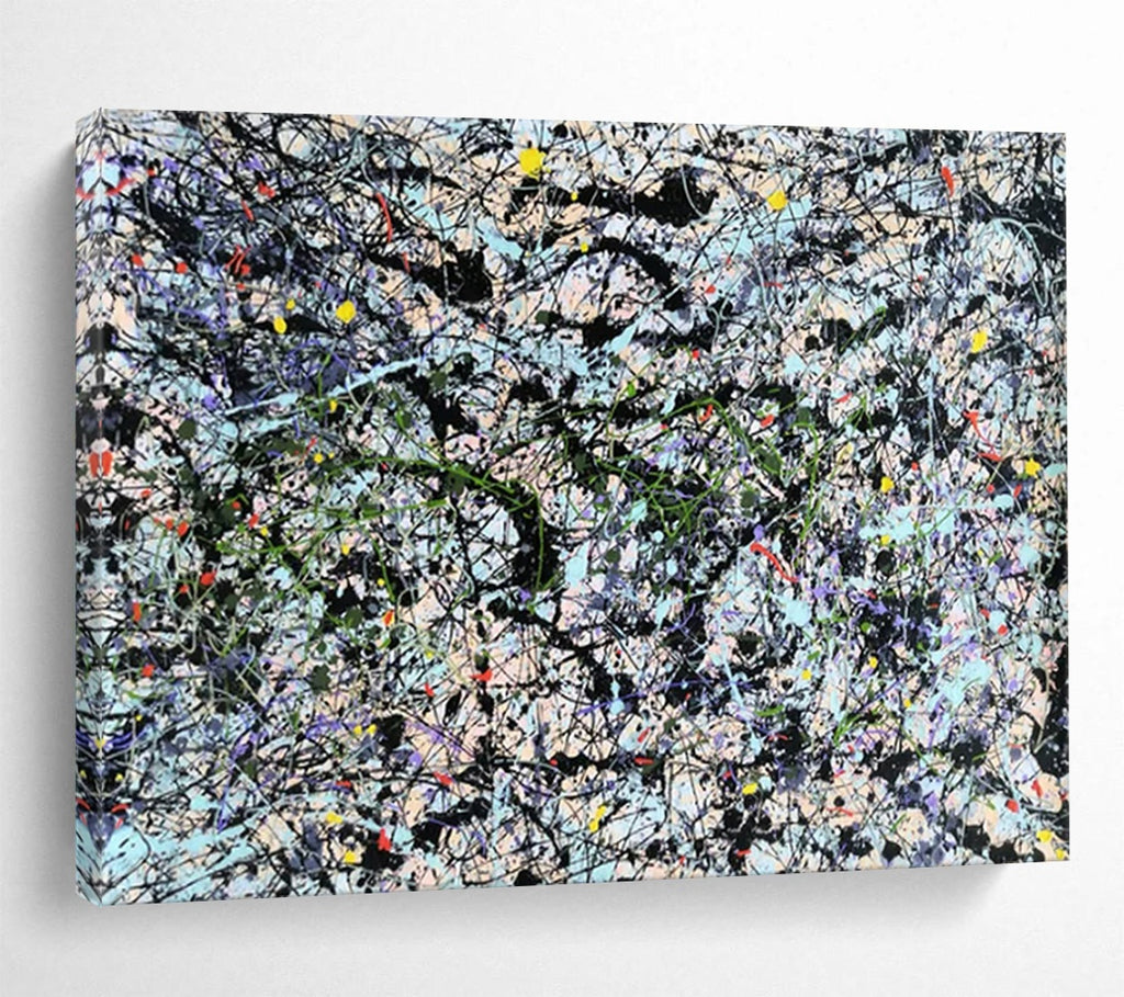 “Vibrant Drip Art Mosaic” - Pollock - Inspired Abstract Painting On Canvas PT1590