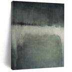 “Grey - Green Abstract Wash” - Minimalist Abstract Painting On Canvas PT1193