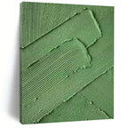 “Green Layered Textures” - Tactile Abstract Art On Canvas PS0198