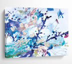 “Colorful Floral Abstract Splash” - Vivid Abstract Painting On Canvas PT147