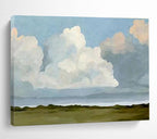 “Big Sky Abstract” - Minimalist Landscape Painting On Canvas DKS405