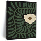 “Green - Black Floral Abstract” - Nature - Inspired Abstract Painting On Canvas PT1115