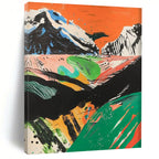Colorful Mountain Landscape Painting On Canvas DS092