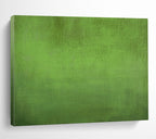 “Vibrant Green Textured Field” - Color Field - Painting On Canvas PT1792