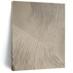 “Beige Textured Abstract” - Minimalist Abstract Painting On Canvas PS0111