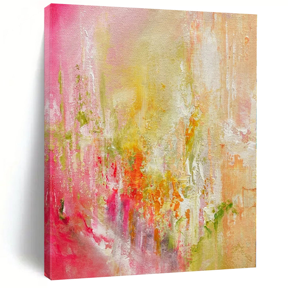 “Pastel Dream Abstract” - Soft - Hued Abstract Painting On Canvas PS0055