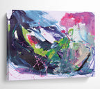 “Vibrant Color Explosion Abstract” - Bold Abstract Painting On Canvas PT131