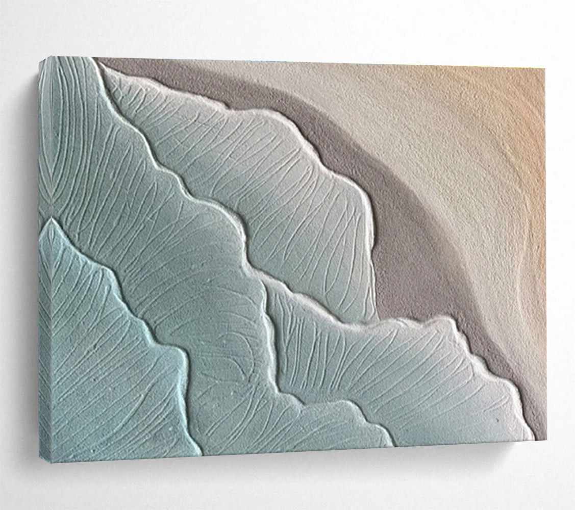 “Textured Wave Abstract” - Abstract Painting on Canvas DKS579