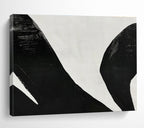 “Black and White Gestural Abstract” - Abstract Painting on Canvas, For Studio & Gallery Wall DKS586