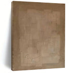 “Neutral Geometric Abstraction” - Minimalist Abstract Painting On Canvas DS334