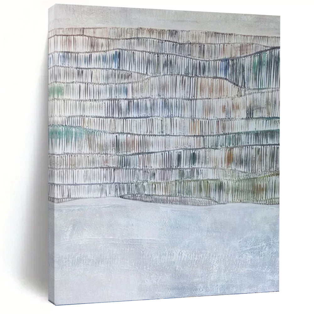 “Color - Infused Textured Layers” - Mixed - Media Abstract Painting On Canvas PT1043