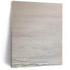 “Light Gray Textured Minimalist” - Subtle Abstract Painting On Canvas PS0124