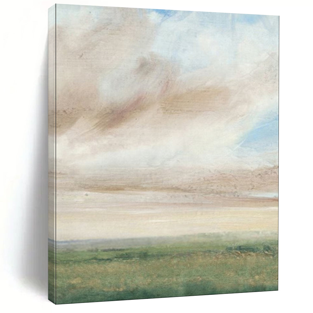 Pastoral Sky, Watercolor Minimalist, Constable - Inspired, Painting On Canvas PT2117