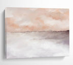 “Blush - Gray Reflections” - Serene Landscape Painting On Canvas DKS418
