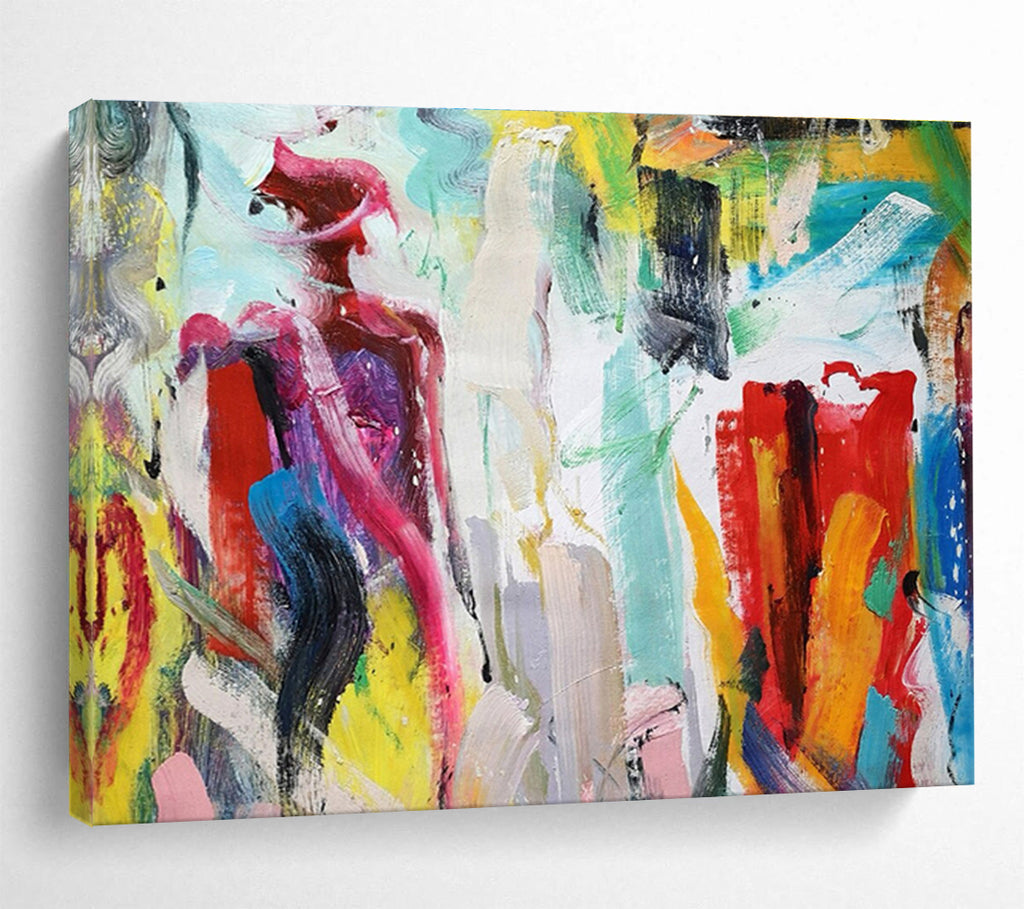 “Colorful Figure Abstract” Painting On Canvas DKS301