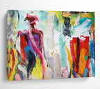 “Colorful Figure Abstract” Painting On Canvas DKS301