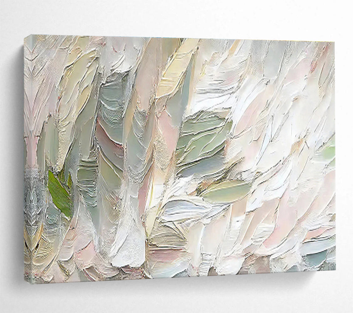 “Teal, Gold, and Pink Abstract Fusion” Abstract Painting On Canvas DKS261