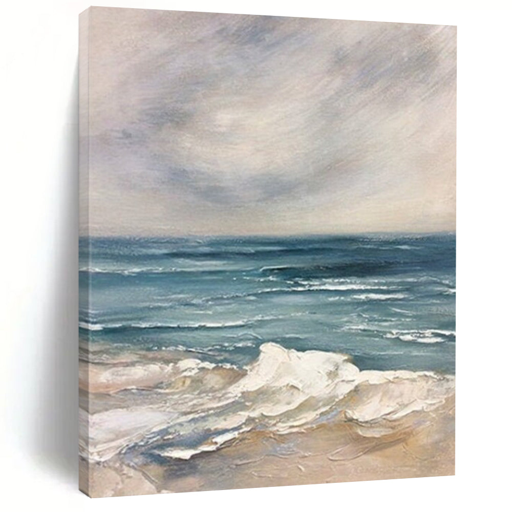 “Calm Sea Impression” - Impressionistic Landscape Painting On Canvas DS048