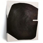 “Dark Organic Form” - Minimalist Abstract Painting On Canvas PT1052