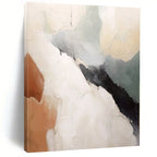 “Soft Color - Block Abstract with Textured Paint” - Impressionistic Abstract Painting On Canvas PS0282