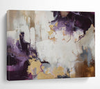 Purple and Gold Abstract Fusion Contemporary Abstract Painting On Canvas DKS131