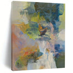 “Colorful Abstract Composition” - Impressionist Abstract Painting On Canvas PT2263