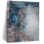 “Blue and Gray Abstract Mist” - Abstract Impressionist Painting On Canvas PS0021