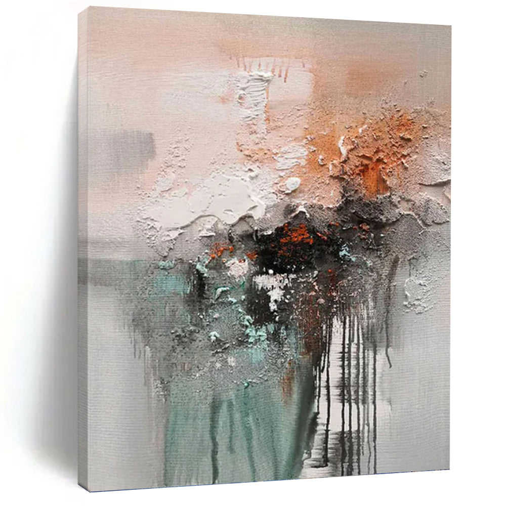 “Textured Abstract Mix” - Mixed - Media, Tactile - Styled Painting On Canvas PT1564