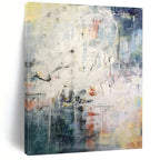 “Multi - colored Abstract Chaos” - Dynamic Abstract Painting On Canvas PS0298