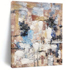 “Neutral - Toned Textured Abstract” - Abstract Expressionist Painting On Canvas PT1303