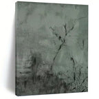 “Grey - Black Textured Abstract” - Textured Abstract Painting On Canvas PT1205