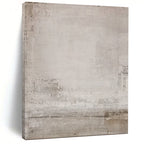 Light Gray Textured, "Foggy Field" – Textured Abstract Painting On Canvas PS0962