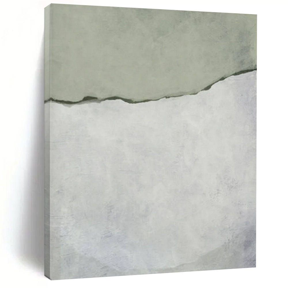 “Soft Green Leafy Watercolor” - Lush Foliage in Shades of Green Painting On Canvas DS241