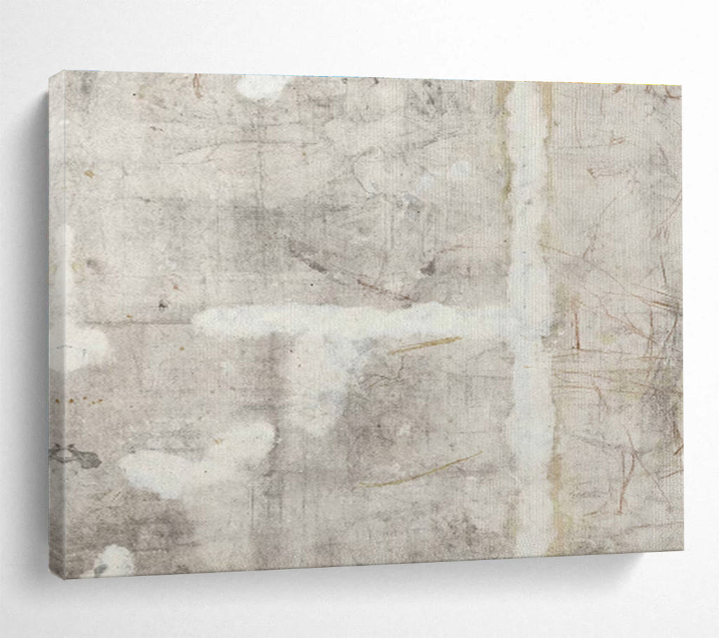 “Grey - Textured Abstract Impression” Abstract Painting On Canvas DKS234