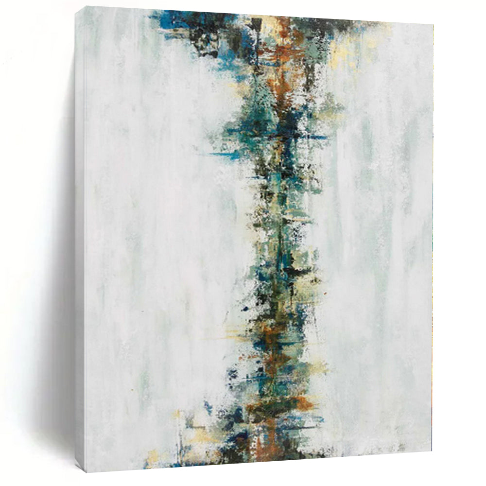 “Colorful Vertical Abstract Flow” - Abstract Expressionist Painting On Canvas PS0025