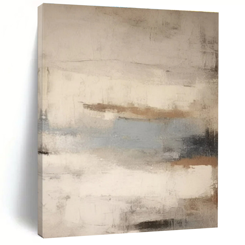 “Soft Neutral Blends” - Neutral Tones Abstract Minimalist Painting On Canvas PS0705