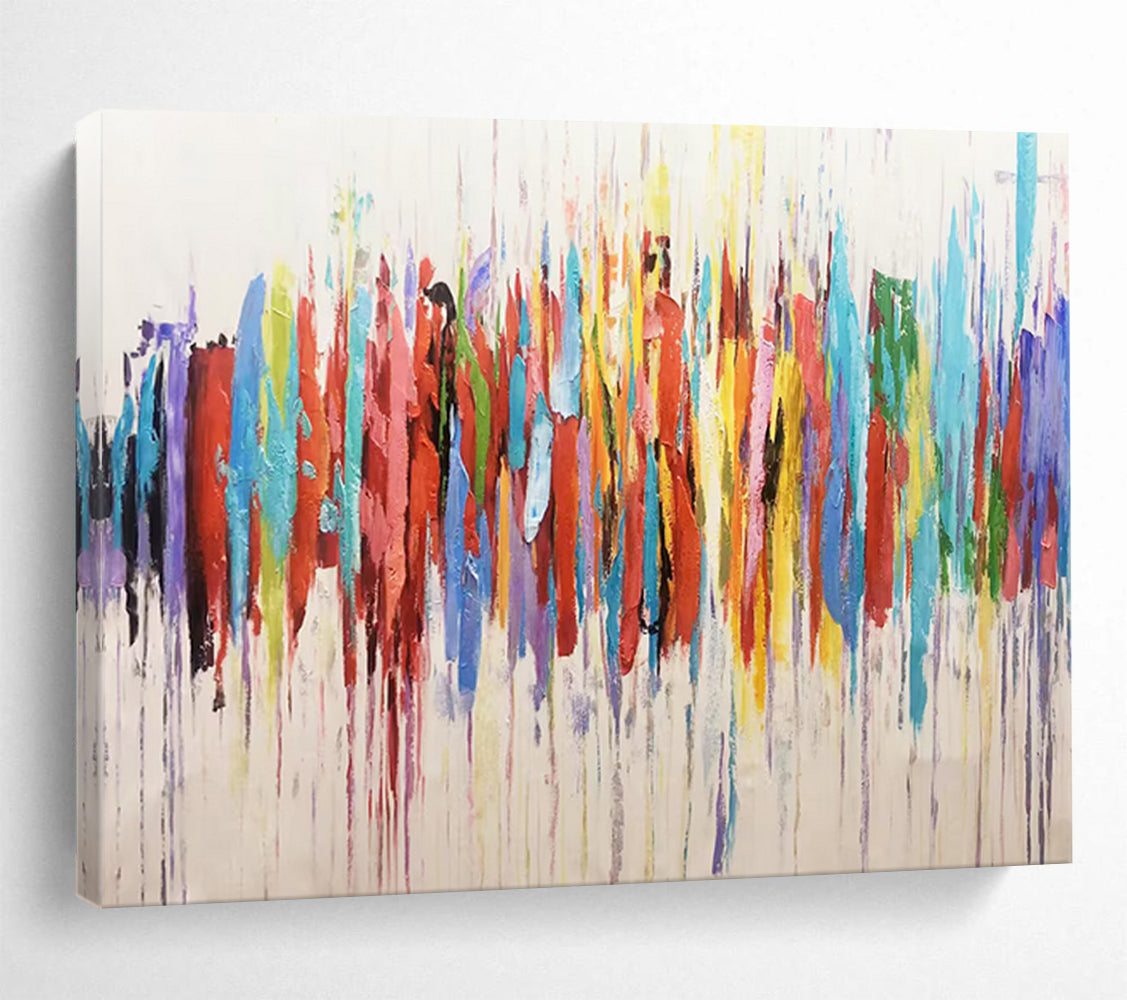 “Color Burst Drip” - Abstract Expressionism Painting On Canvas PT223