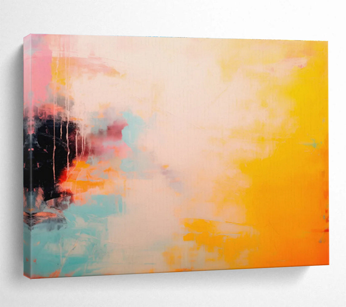 “Vibrant Color Fusion” - Abstract Expressionist Painting On Canvas DKS471