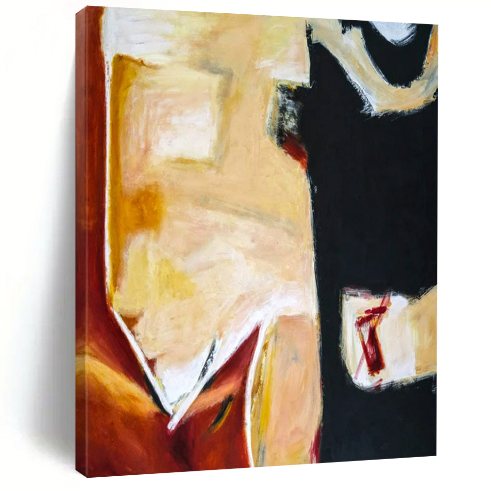 “Bold Color Block Abstract” - Abstract Expressionist Painting On Canvas PT2379